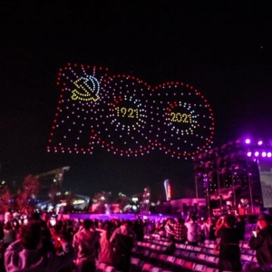 炫酷！千架無人機閃耀金城獻禮建黨百年