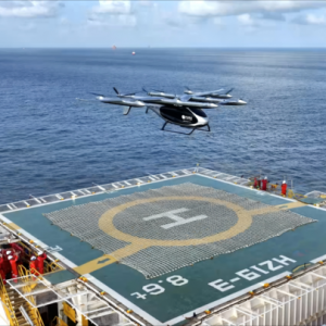 凱瑞鷗完成全球首次2噸級(jí)eVTOL海洋石油平臺(tái)飛行